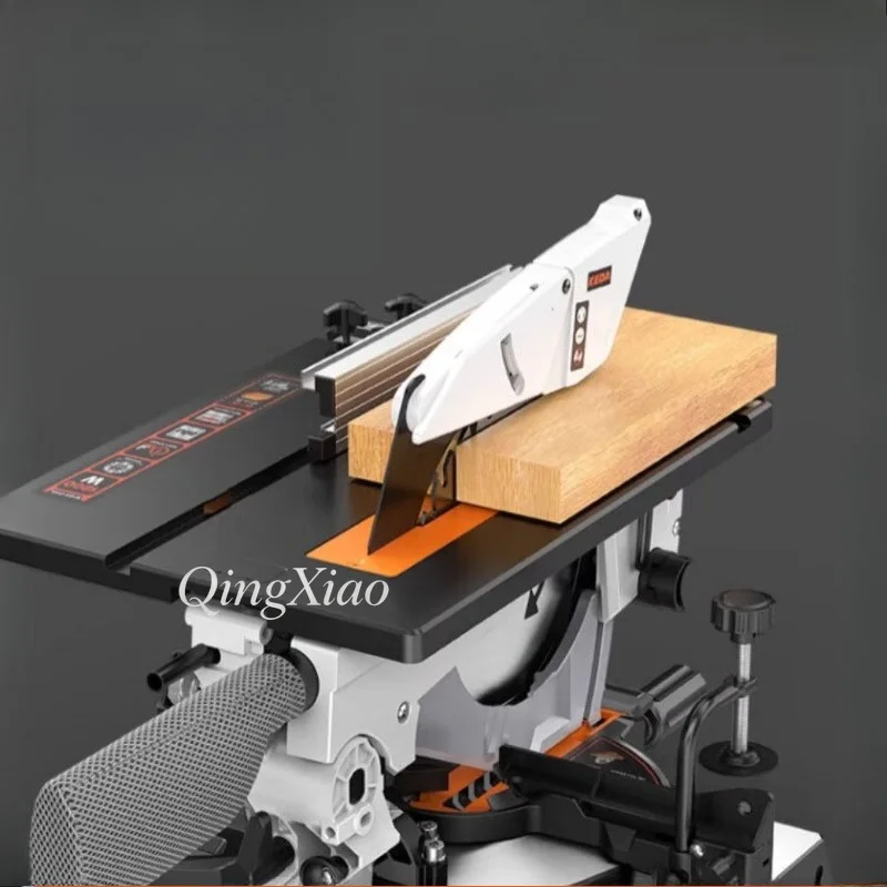 10 Inch 2 In 1 Compound Saw Woodworking Miter Table Saw 45 Degree Aluminum Profile Cutter For Wood Metal Construction Equipment