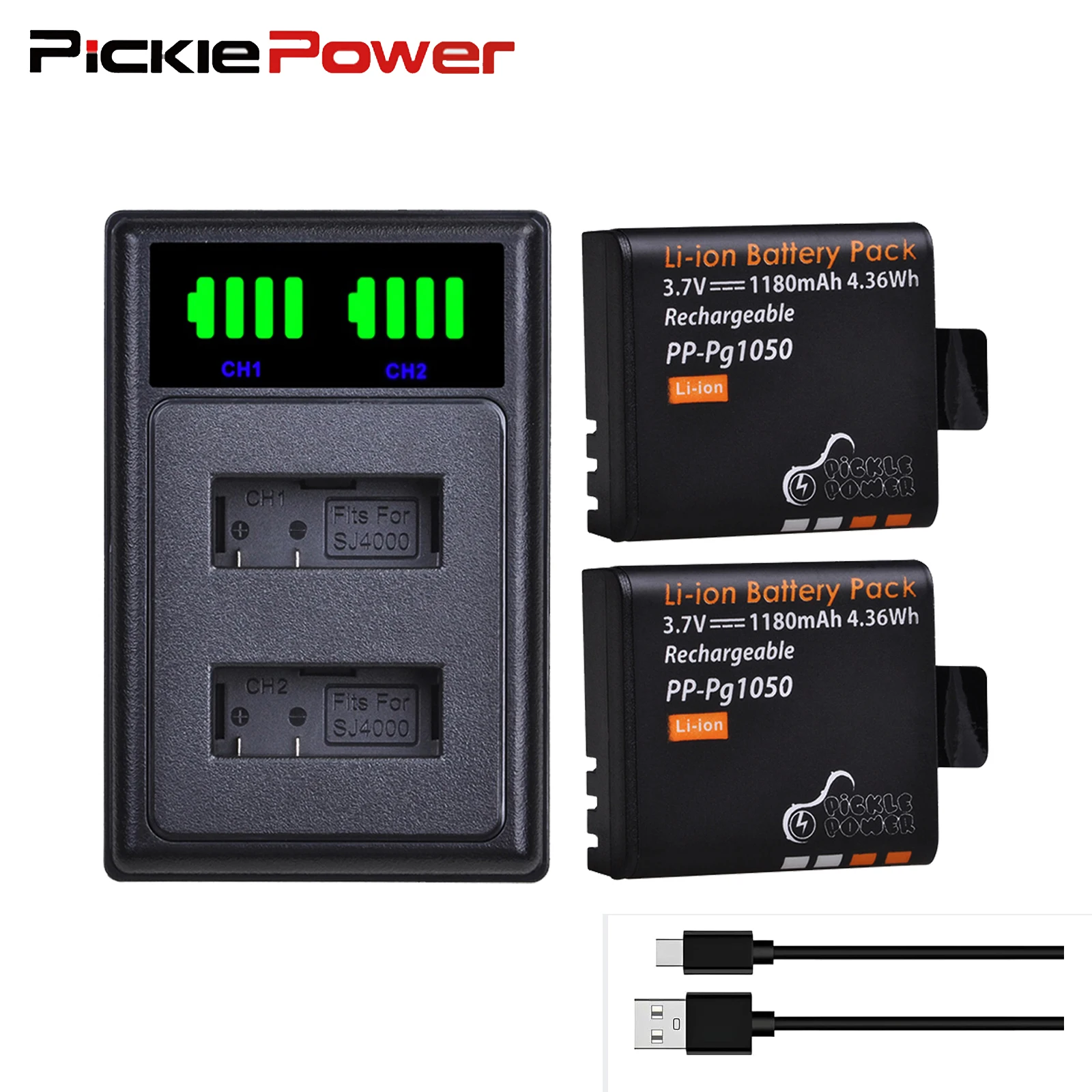 Сменный аккумулятор Pickle Power 1180 мАч PG1050 для AKASO EK7000, EK7000 pro, Brave 4, SJCAM SJ4000 SJ5000 SJ6000 SJ8000 SJ9000 Сменный аккумулятор Pickle Power 1180 мАч PG1050 для AKASO EK7000, EK7000 pro, Brave 4, SJCAM SJ4000 SJ5000 SJ6000 SJ8000 SJ9000