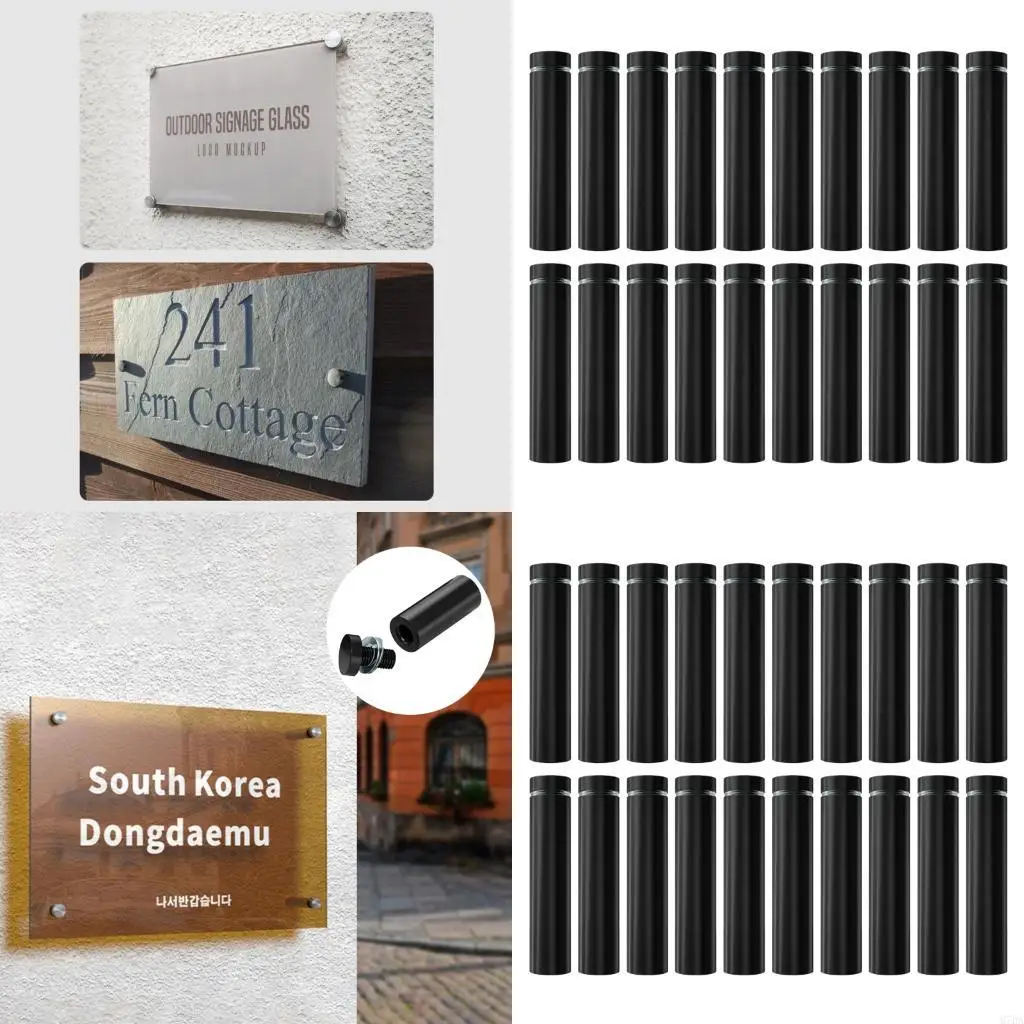 

M7DA 20PCS Modern Metal Advertise Nails Грудные поверхности ржавалочные рекламные щиты фиксируют винты, фиксирующие аппаратное