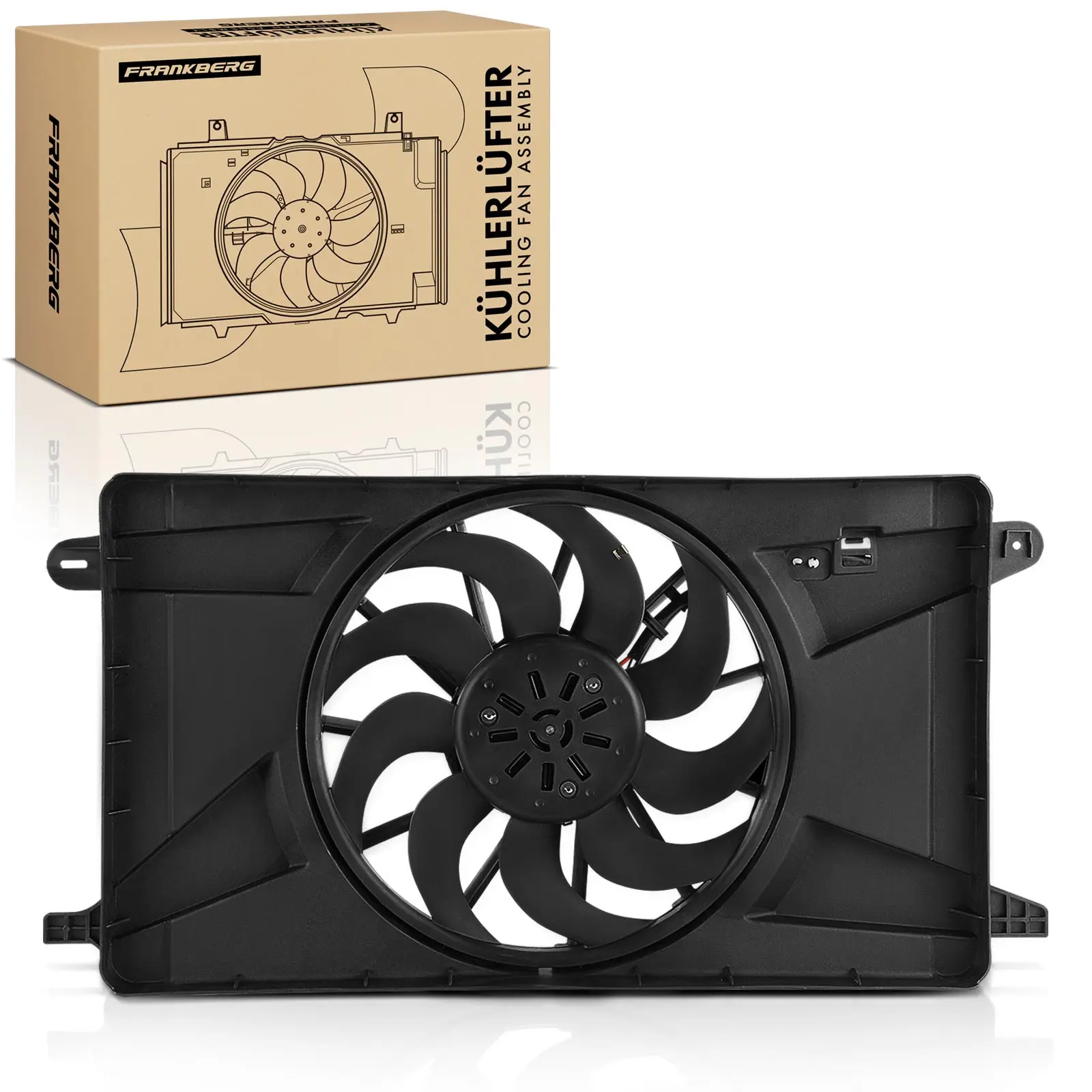 Frankberg 1x motor gekoelde Easy-ventilator voor Opel Astra K Astra K Sports Tourer B16 1.4L 97120955 39009027