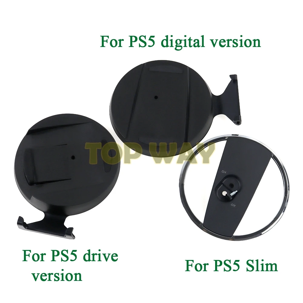 

10PCS For PS5 Slim Vertical Stand Holder Console Dock Mount Bracket Base Support with Fixing Screw For PS5 Console Accessories