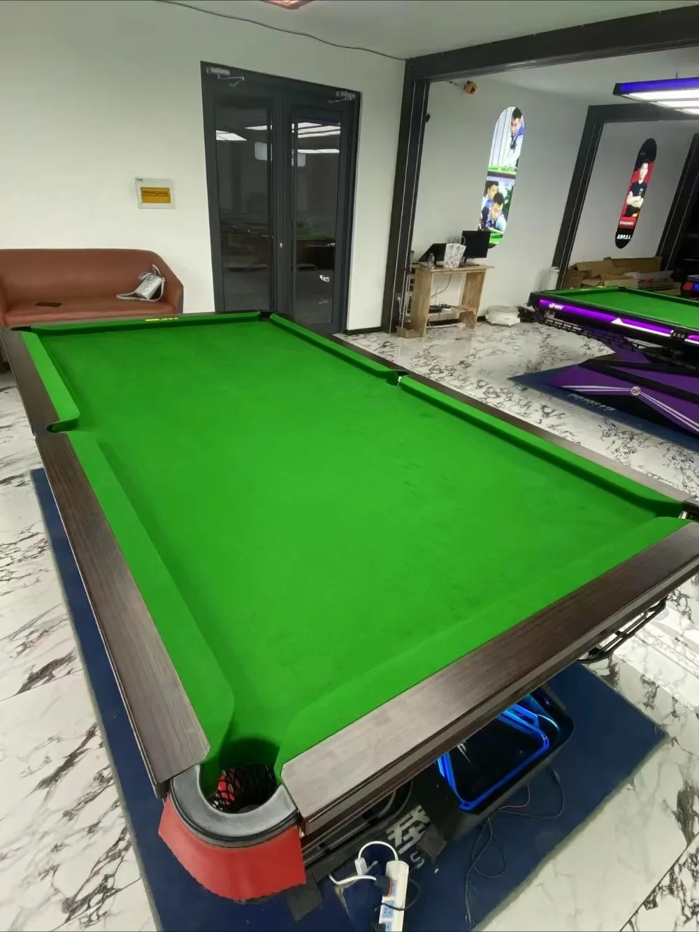 ملحقات طاولة البلياردو الأساسية للسنوكر لغرفة البلياردو المنزلية تتضمن وسائد كروية ومعدات رياضية مثالية لتناول الطعام #6