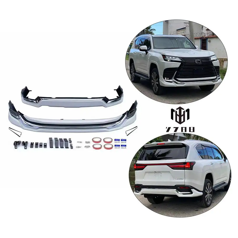 For  Lexus LX600 2023+OEM car upgrade to Modelista body kit With front and back lips PP material manufacturing Without color