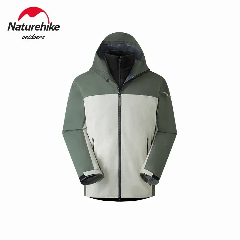 Naturehike Hiking Hardshell Jacket Camping Hooded Windbreaker Fishing Raincoat Outside Protective Layer Coat Waterproof 10000+