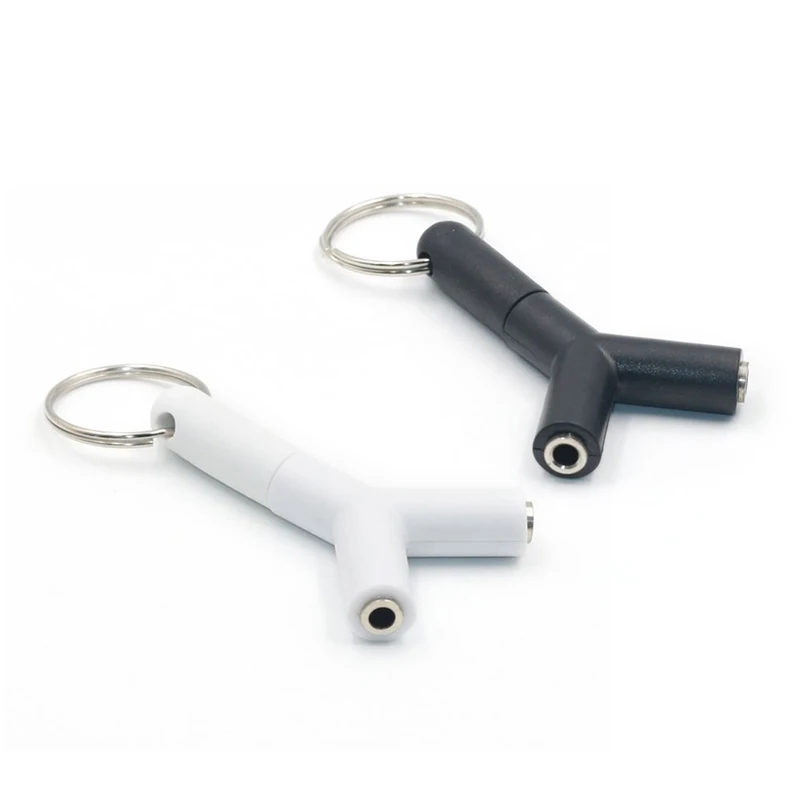 Divisor convertidor adaptador de audio tipo Y para auriculares, dos y un minuto, 3,5 mm