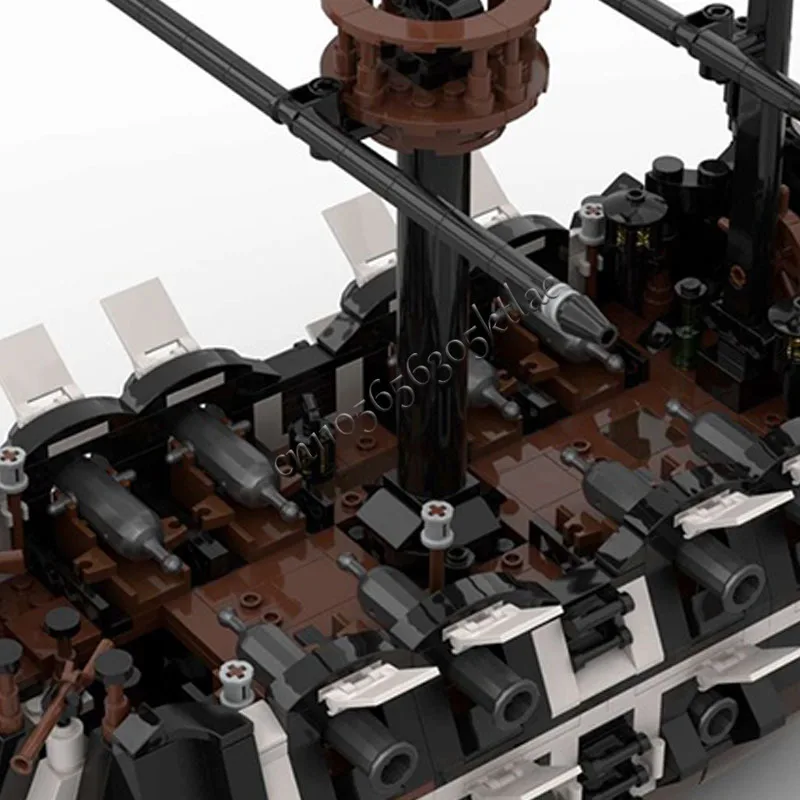 1017ピース カスタムMOC 海賊シリーズ クリーキング・リブケージ蒸気船モデル テクノロジーDIY組み立てパズル クリエイティブなホリデーギフト