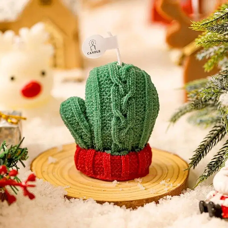 قفازات شموع عيد الميلاد وعطر شجرة الصوف لعلاج عطري لعيد الميلاد ﻿ هدايا الحفلات الشموع الحلي الهدايا ديكور إبداعي S N1S2