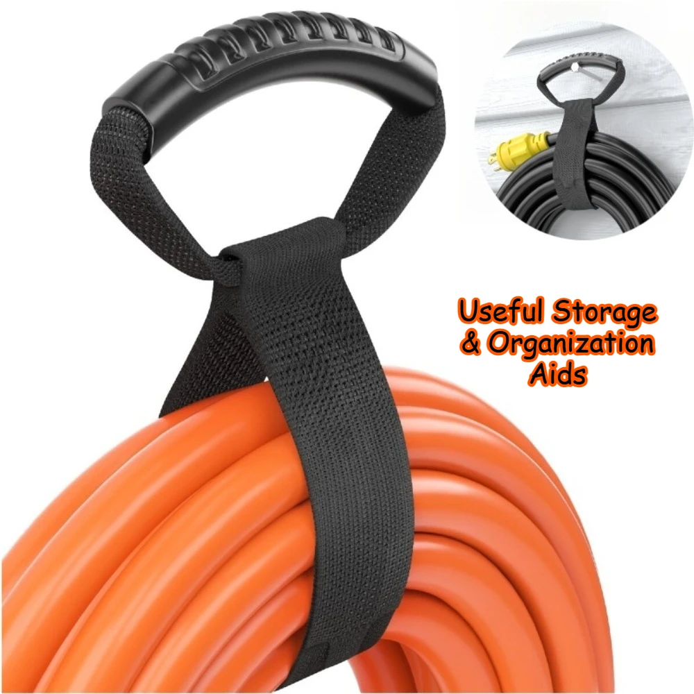 1/3/5PCS Organization Storage Garage Organizer Heavy Duty Extension Cord Strap With Handle For RV Boat And Multi Purpose Use