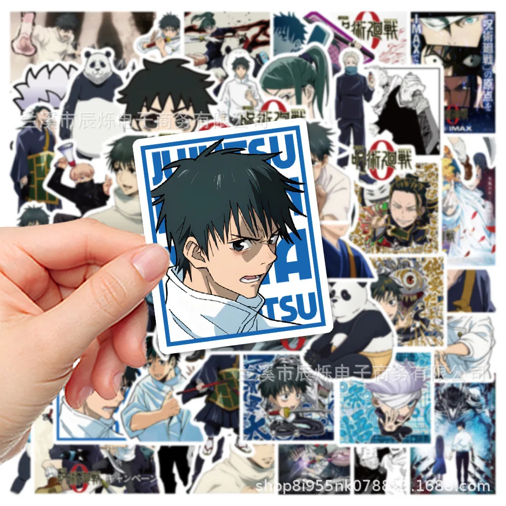 50pcs Anime Jujutsu Kaisen Series Graffiti Stickers Suitable for Helmet Desktop Wall Decoration DIY Sticker Pack Wholesale