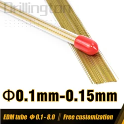 Drillington EDM Tube 0.1-0.15 Brass Copper Tube 0.1 0.12 0.13 0.14 0.15 High Precision Single Hole Electrode Tube 4 EDM Machine