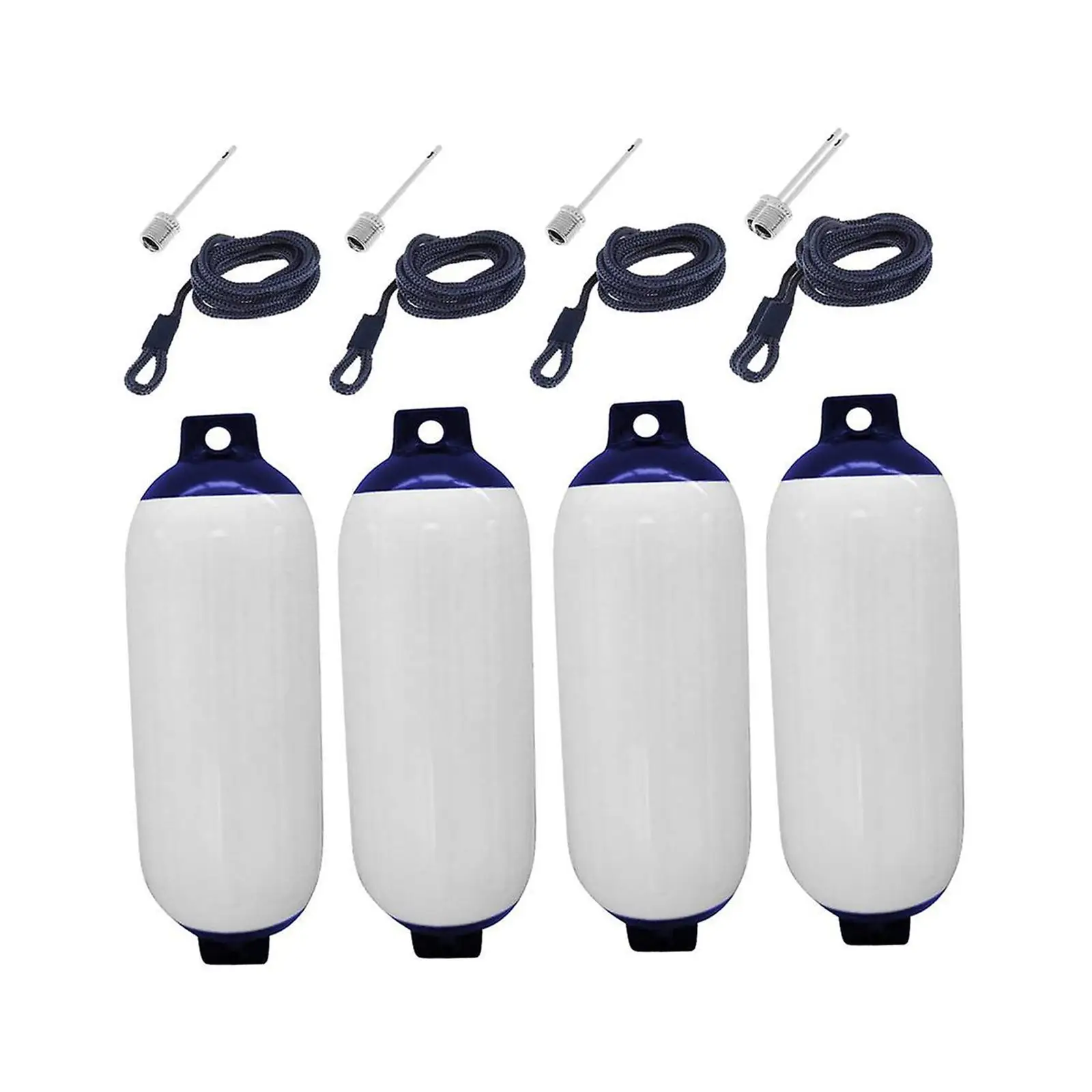 4Pcs Boat Fenders, Boat Accessories, Marine Dock Bumpers Boat Inflatable Bumpers for Fishing Boats, Boating, Mooring Cushioning view 2