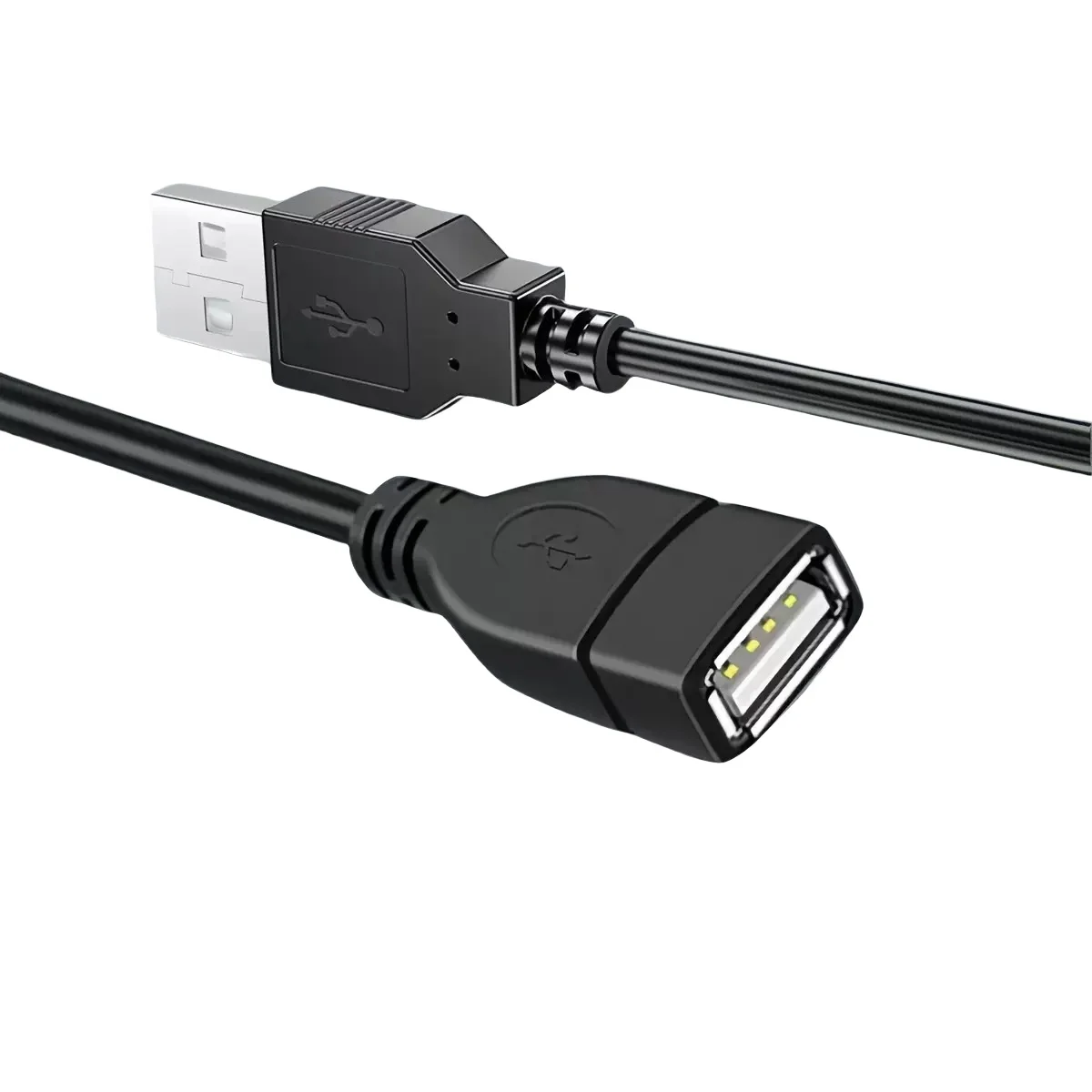 10 Buah Kabel Ekstensi USB2.0 USB A Male To Female Kabel Transfer Data & Pengisian Daya AM Ke AF Kabel Audio & Video