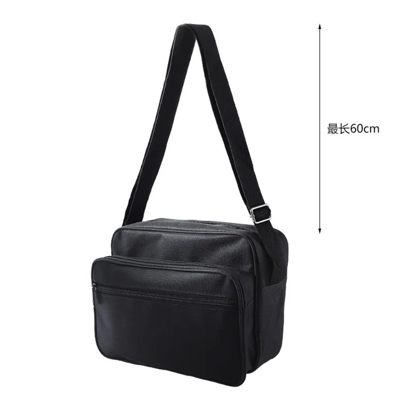 Realmote Multifunctional Shoulder Bag Wear-resistant Storage Tool Kit Black Canvas Satchel Package For Maintenance Electrician