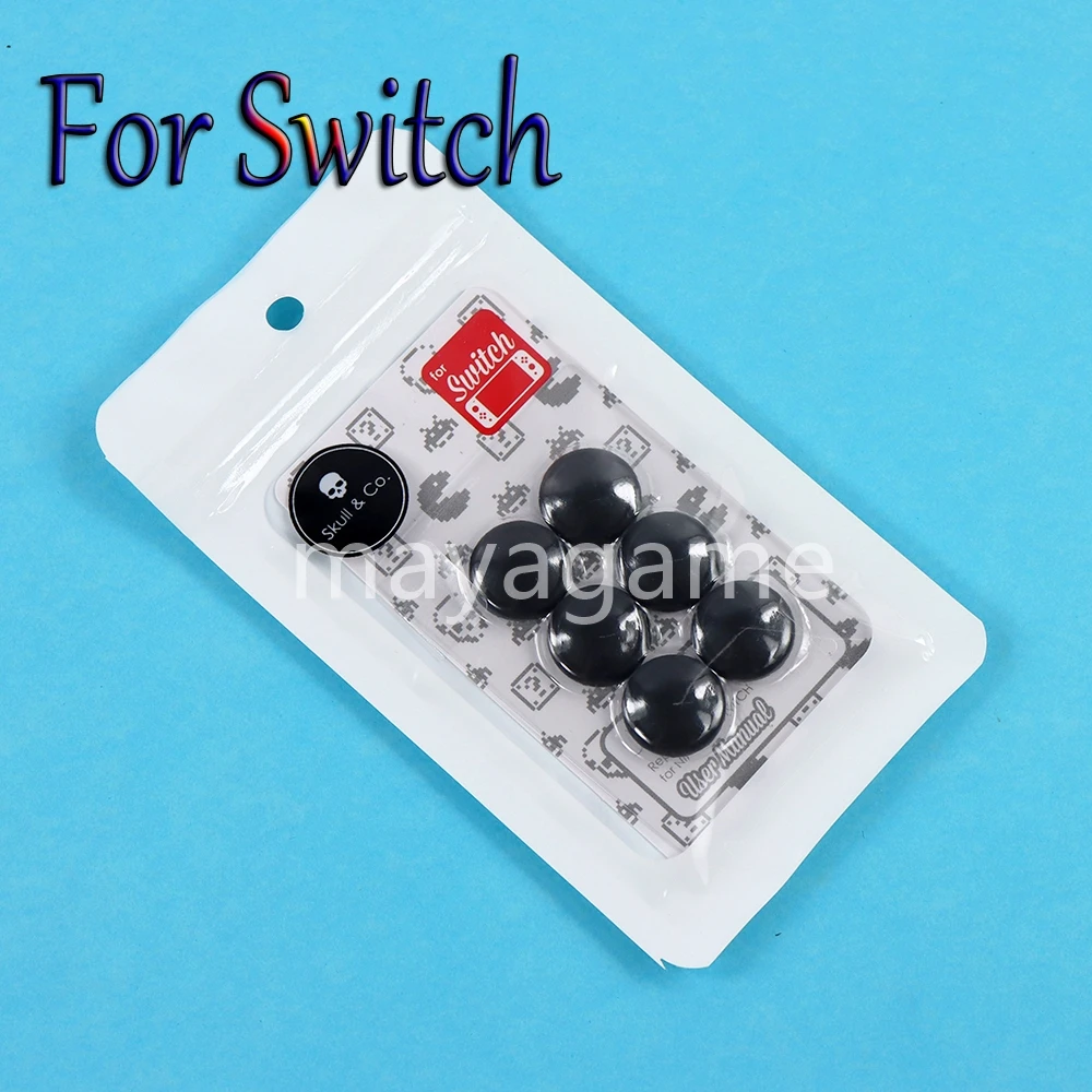 10sets For Nintend Switch OLED Lite Joy-Con Controller 3D Skull Analog  Joystick Cover Thumb Stick Cap Button