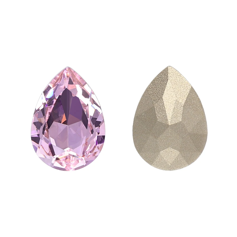 New Fancy K9 Glass Beads Top Quality Crystal Gem Stone Point Back Drop Shape Rhinestone For DIY Needlework Clothing Accessories