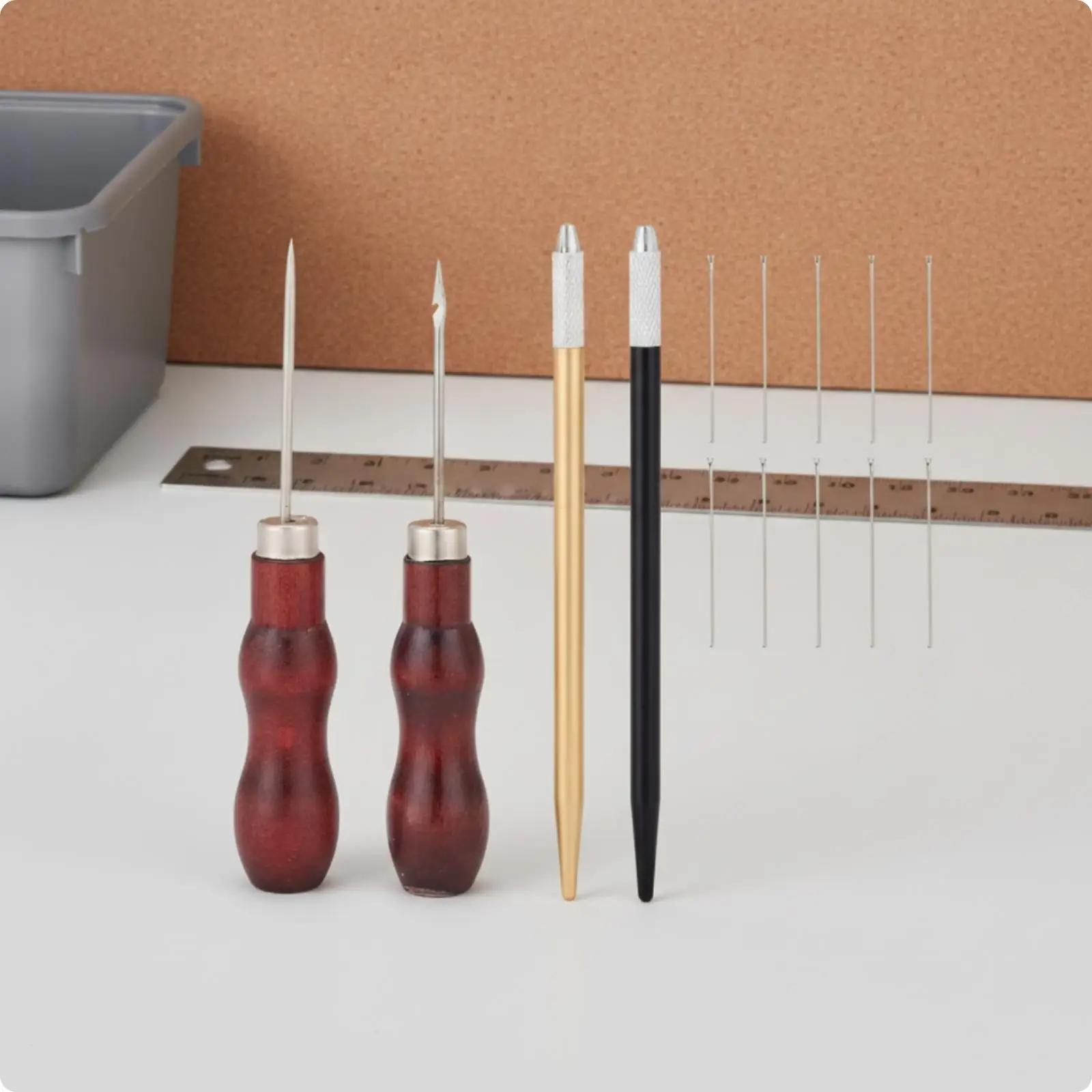 Doll Hair Implantation Tool Kit Knurled Metal Tops Doll Hair Re-Rooting Kit DIY