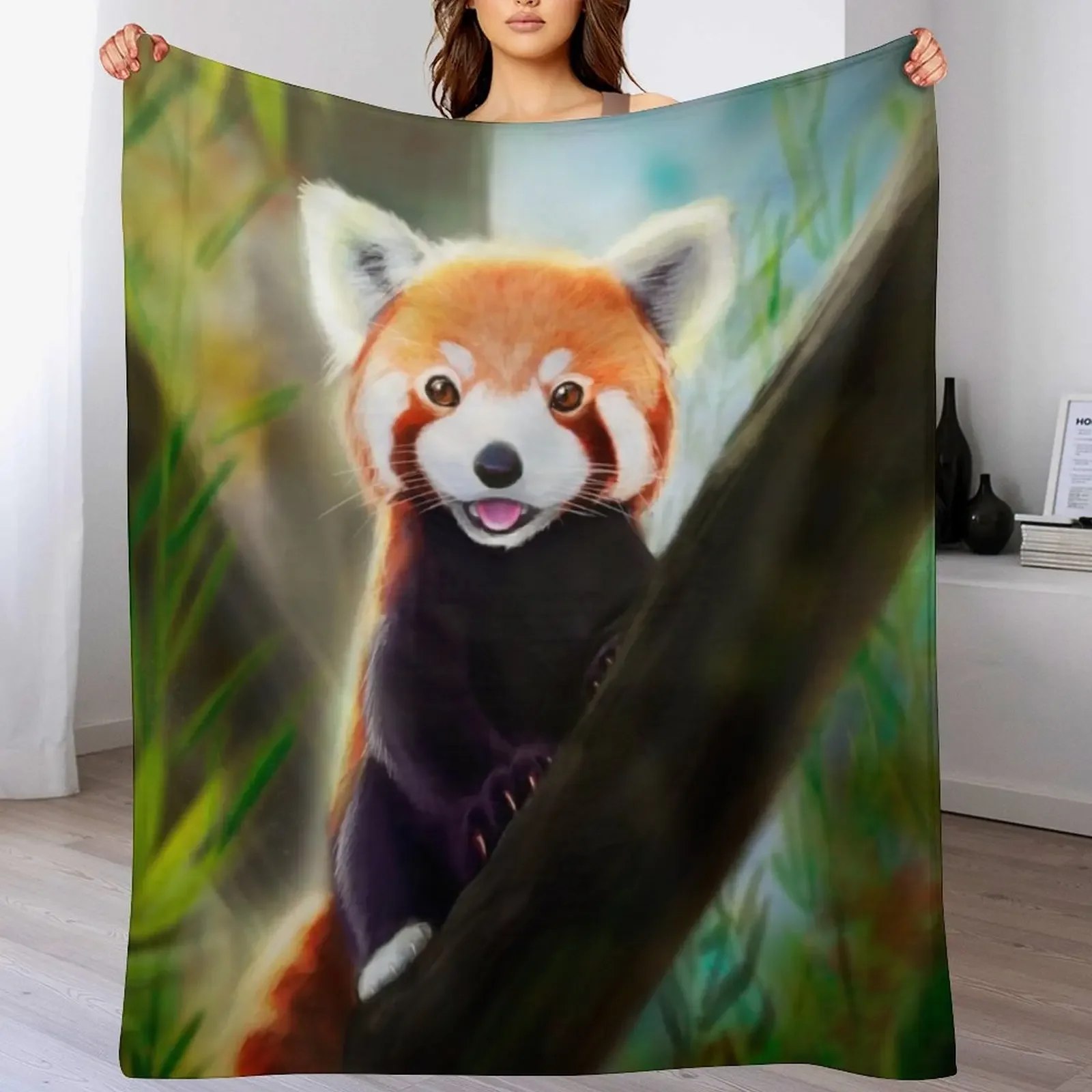 

Red Panda Throw Blanket Soft Luxury Blankets