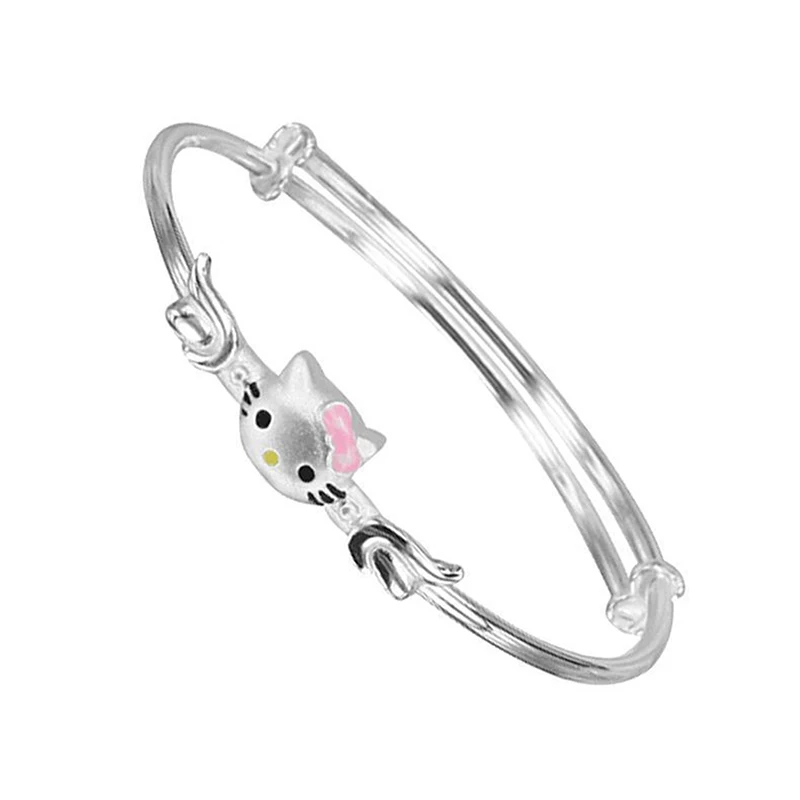 Cartoon Cute Sanrio Hello Kitty Adjustable Bracelet For Girlfriends Gift Women Girl Fashion Minimalist Jewelry Accessories