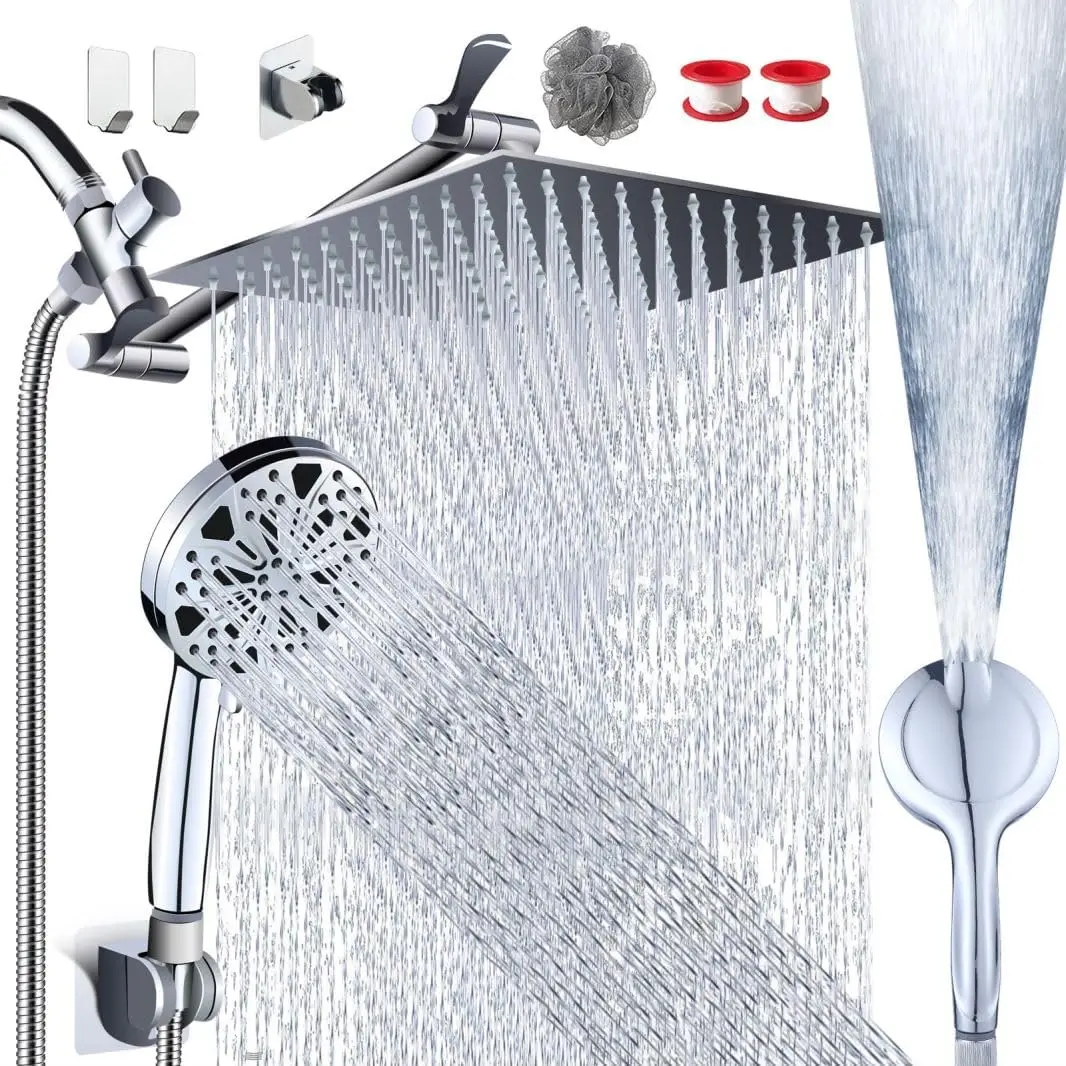 pressure 8 2 mode built-in electric washing, stainless steel chrome-plated shower head, 11 extended arm height/Angle adjustable