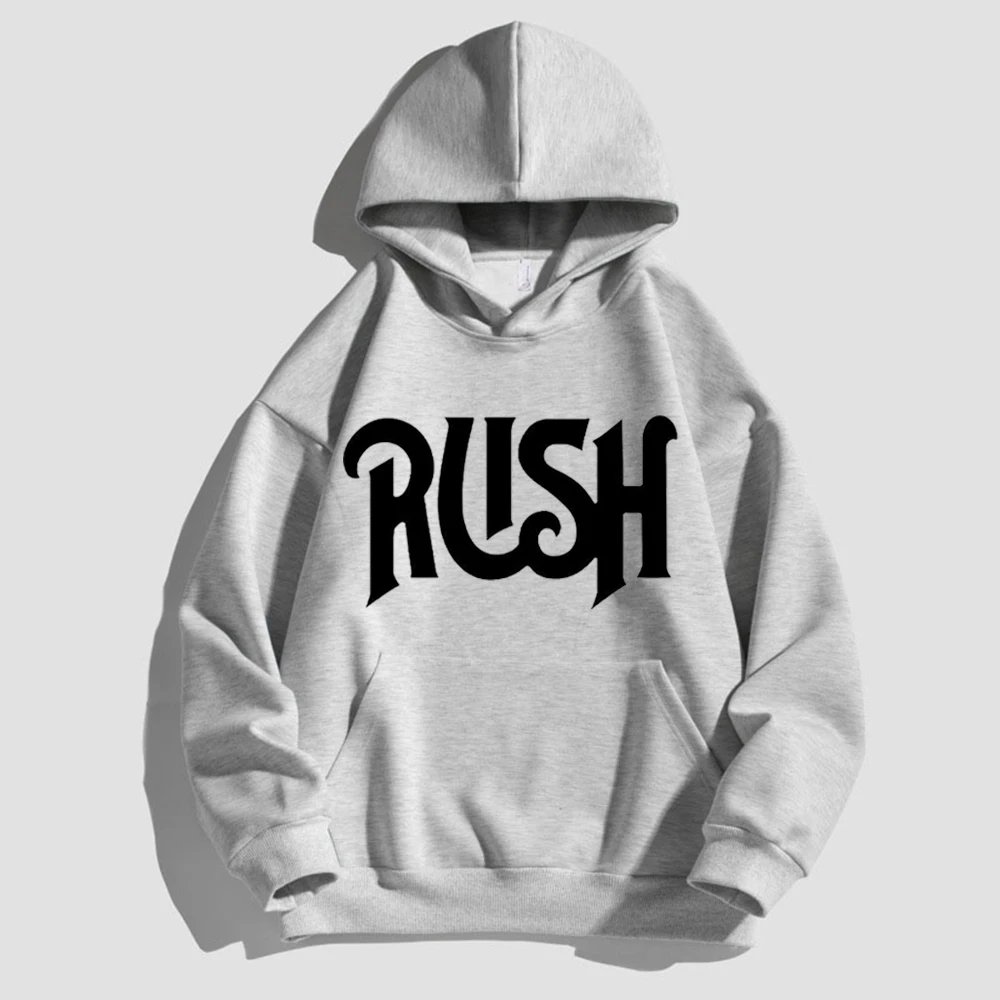 Canada Band 70S Rush Letter Print Cotton Men Rock Hip-Hop Style Throwback Music Sweatshirt Men's Spring Fall Clothes Hooded Pullover