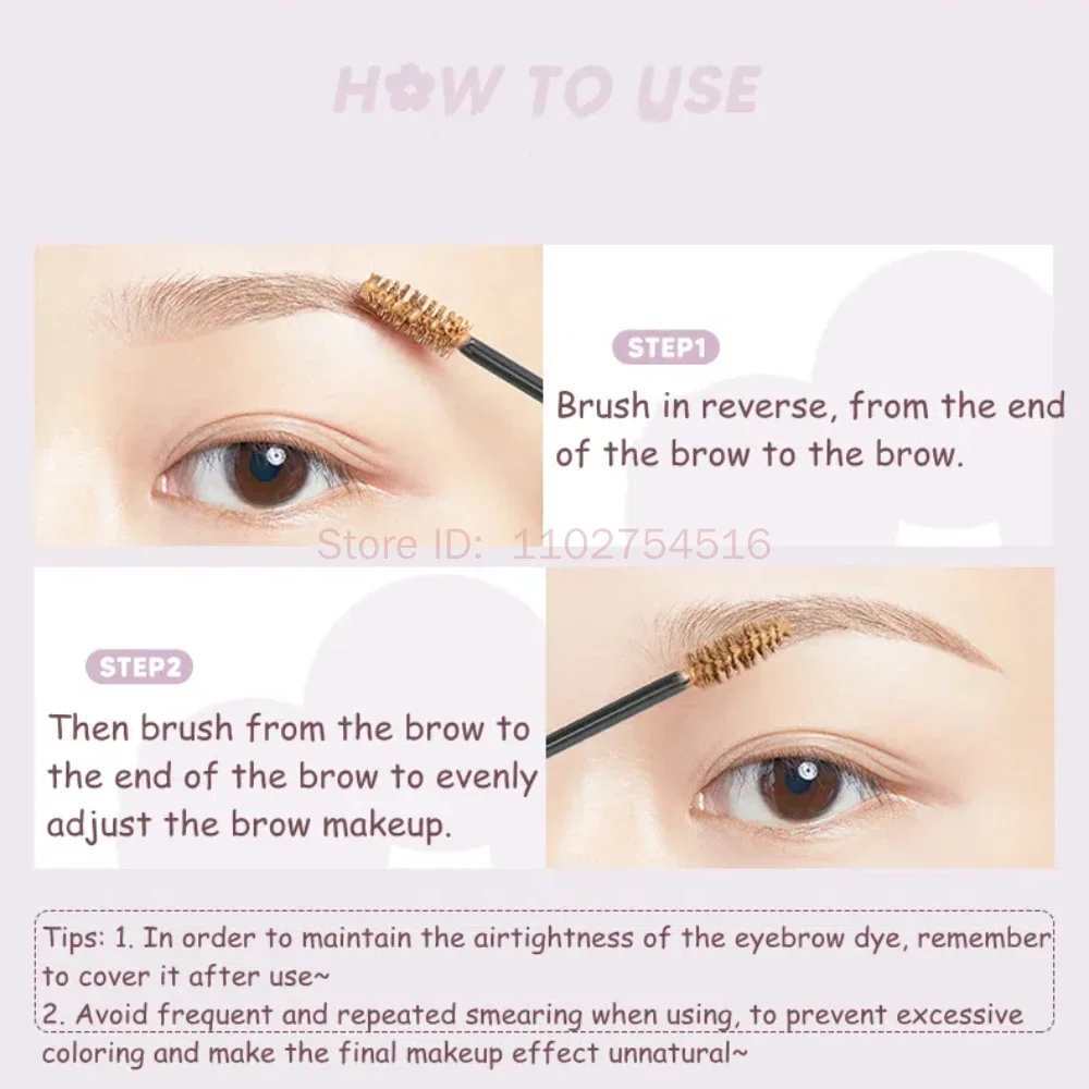 Judydoll Tinted Brow กันน้ํา Eyebrow Tattoo Natural Long Lasting Wild Eyebrow ครีมสี Rendering ผู้หญิงแต่งหน้า