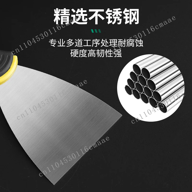 Stainless steel spatula Cleaning knife Scraper Glue removal Cleaning tool Multifunctional kitchen cleaning triangular spatula