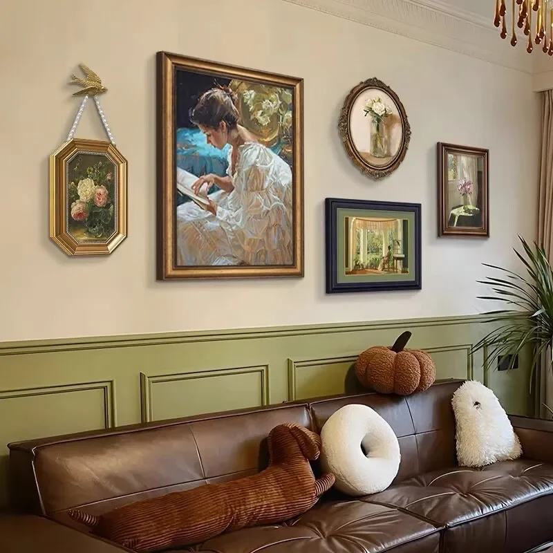 Modern French Style Oil Painting Canvas Wall Art For Living Room Sofa Background Decor Abstract Landscape Home Entrance Mural