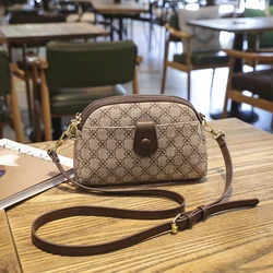 Women Crossbody Bags For 2023 New Luxury Handbags Leather Plaid Flowers Fashion Makeup Cell Phone Ladies Female Messenger Clutch