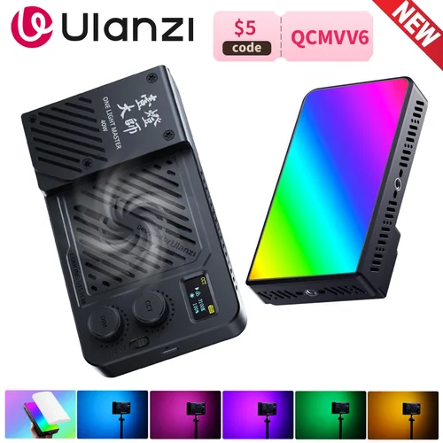 Imagen 1 del producto Ulanzi P40 - Luz de Video de Panel de 40 W, Luz LED Profesional para Fotografía, Bicolor RGB COB, Luz de Estudio de 2700 K-6500 K, 3400 mAh para YouTube