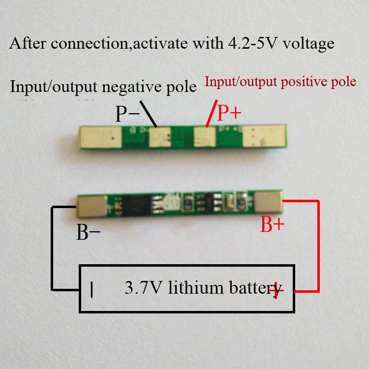 10 Stück 3,7V Lithium-Batterie-Schutzplatine geeignet für Polymer 18650, Schweißpunkte können punktgeschweißt werden – Detail 2