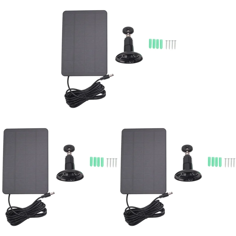 

A98E-3X Solar Panel For Ring Camera,For 6W Ring Solar Panel,For Ring Camera Solar Panel For Ring Spotlight Cam Battery