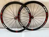 초경량 자전거 바퀴 700c 깊이 30/40/50mm 깊이 19mm 폭 알루미늄 합금 자전거 바퀴 세트 림 브레이크 휠셋 3