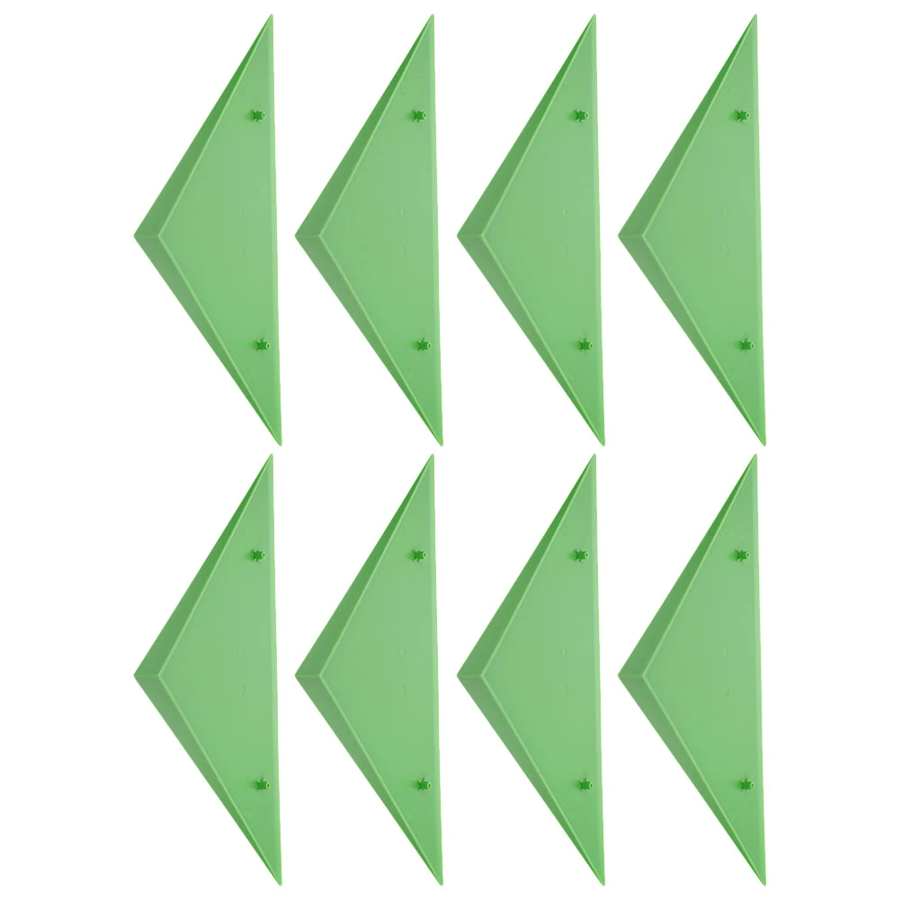 

8pcs Green Triangle Table Corner Protectors Plastic Foosball Table Edges Guards Durable Universal Fit For Most