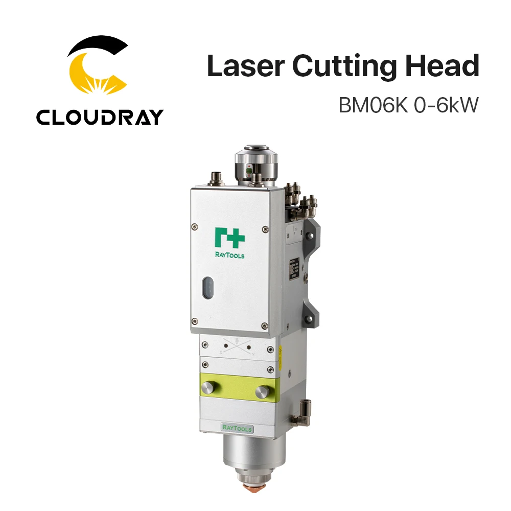 Cloudray Raytools BM06K 0-6kW Collimation Length 100mm FL 150/200mm Auto Focusing Fiber Laser Cutting Head for Metal Cutting