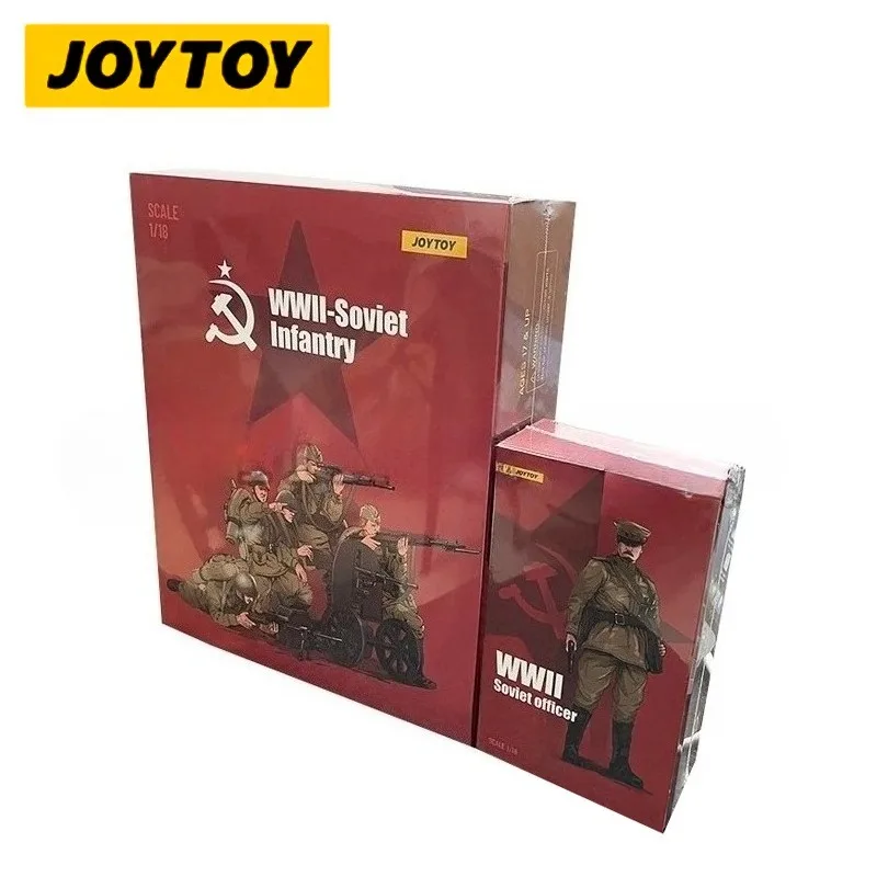 JOYTOY 1/18 3.75 figurine d'action de la seconde guerre mondiale, infanterie et officier soviétique, Wehrmacht allemande, modèle militaire en stock, cadeau