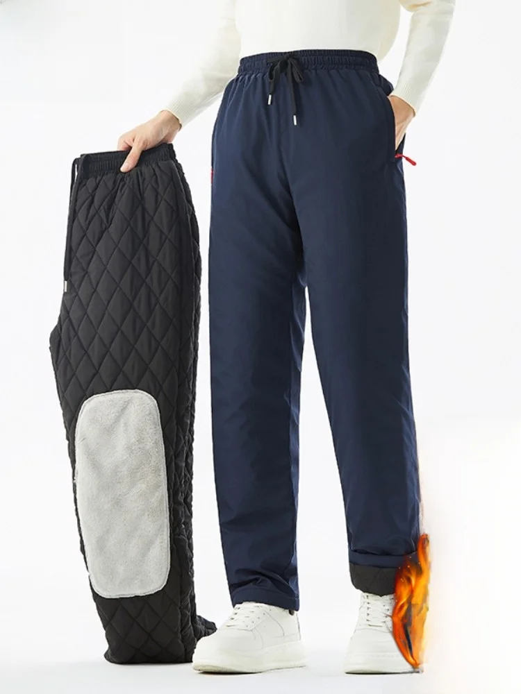 

Paul мужские повседневные брюки Thiened Fce на подкладке осень-зима прямая рабочая одежда спортивные брюки средней длины молодежи