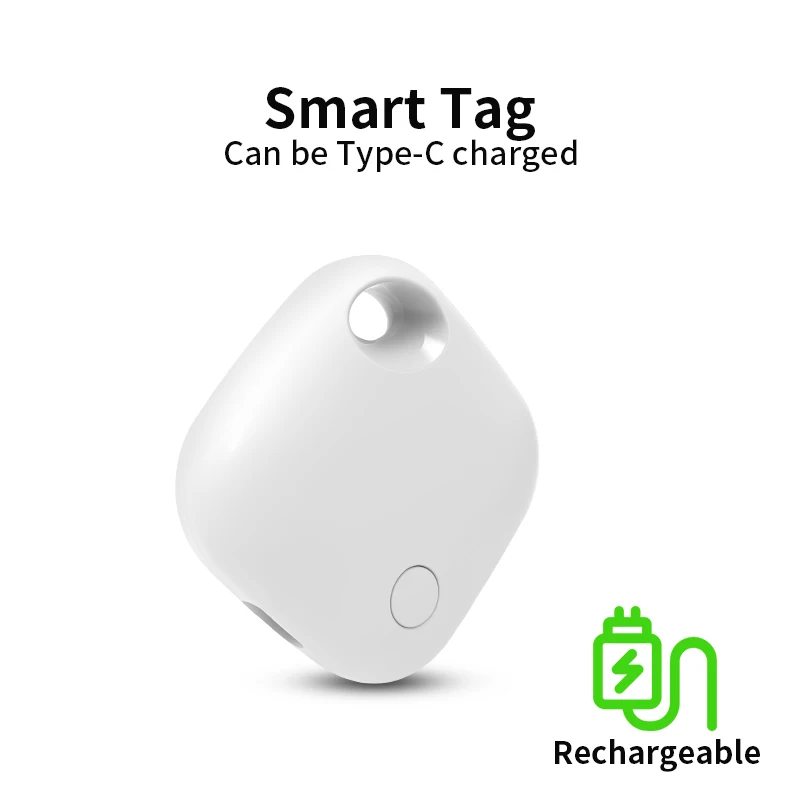 

Recharageable Bluetooth Mini Tracker Work With Android Google Find My Key Finder Luggage Locator Smart Airtag for Xiaomi Samsung