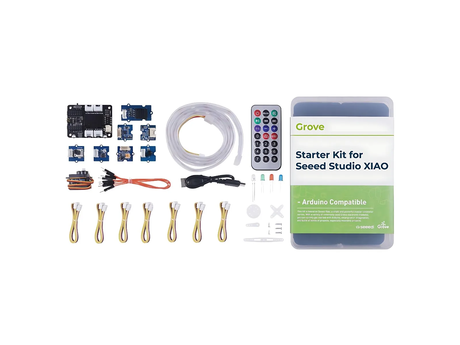 Seeed Studio XIAO Kit de iniciación, placa de expansión, ESP32 S3 C3 C6, placas de desarrollo compatibles