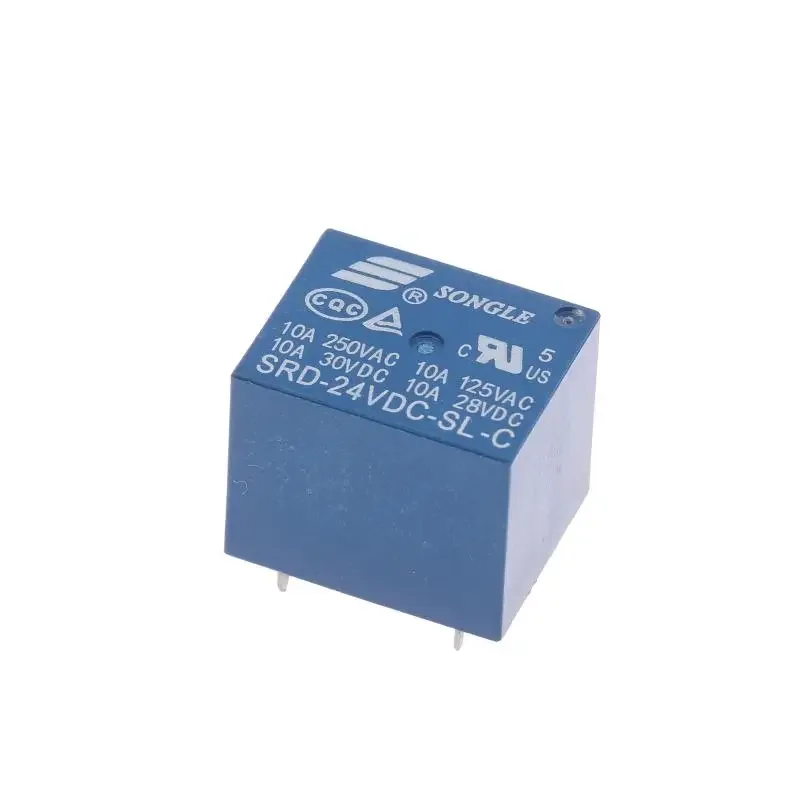 

PFULTR 1/3/5 шт. SRD-24VDC-SL-C SRD(T73) 5-контактное электромагнитное реле 24 В высококачественное реле электрические компоненты