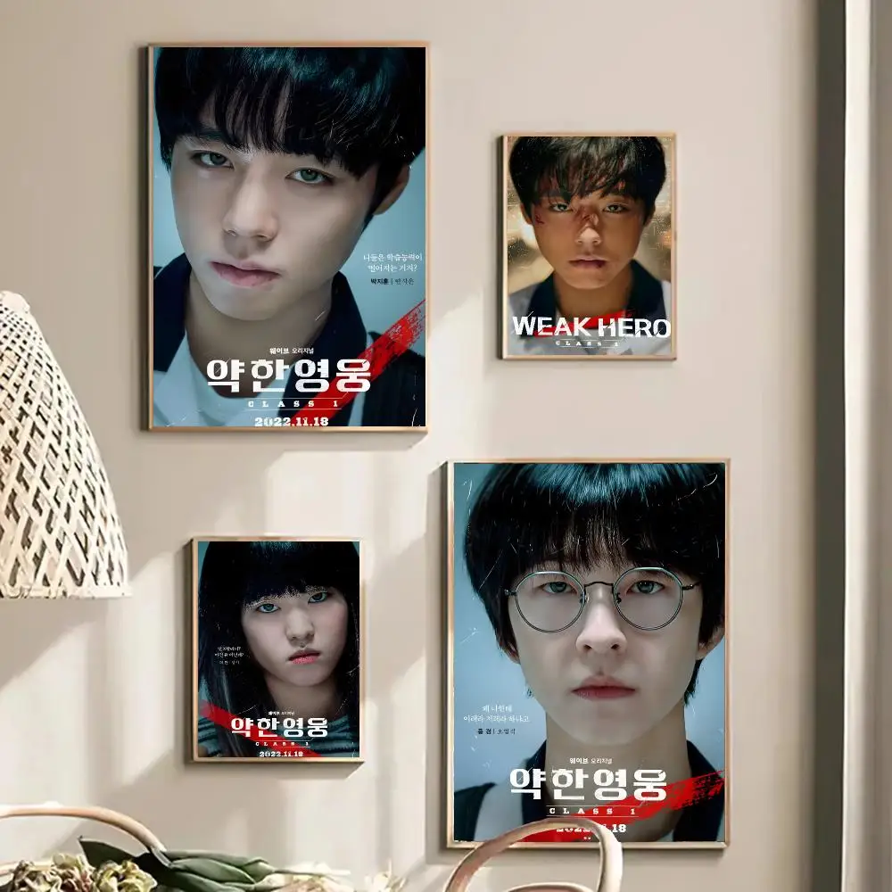 Weak Hero Class 1 Drama Korean Poster Self-adhesive Advanced Aesthetic Printing Paper Wall Art for Living Room Home Decor