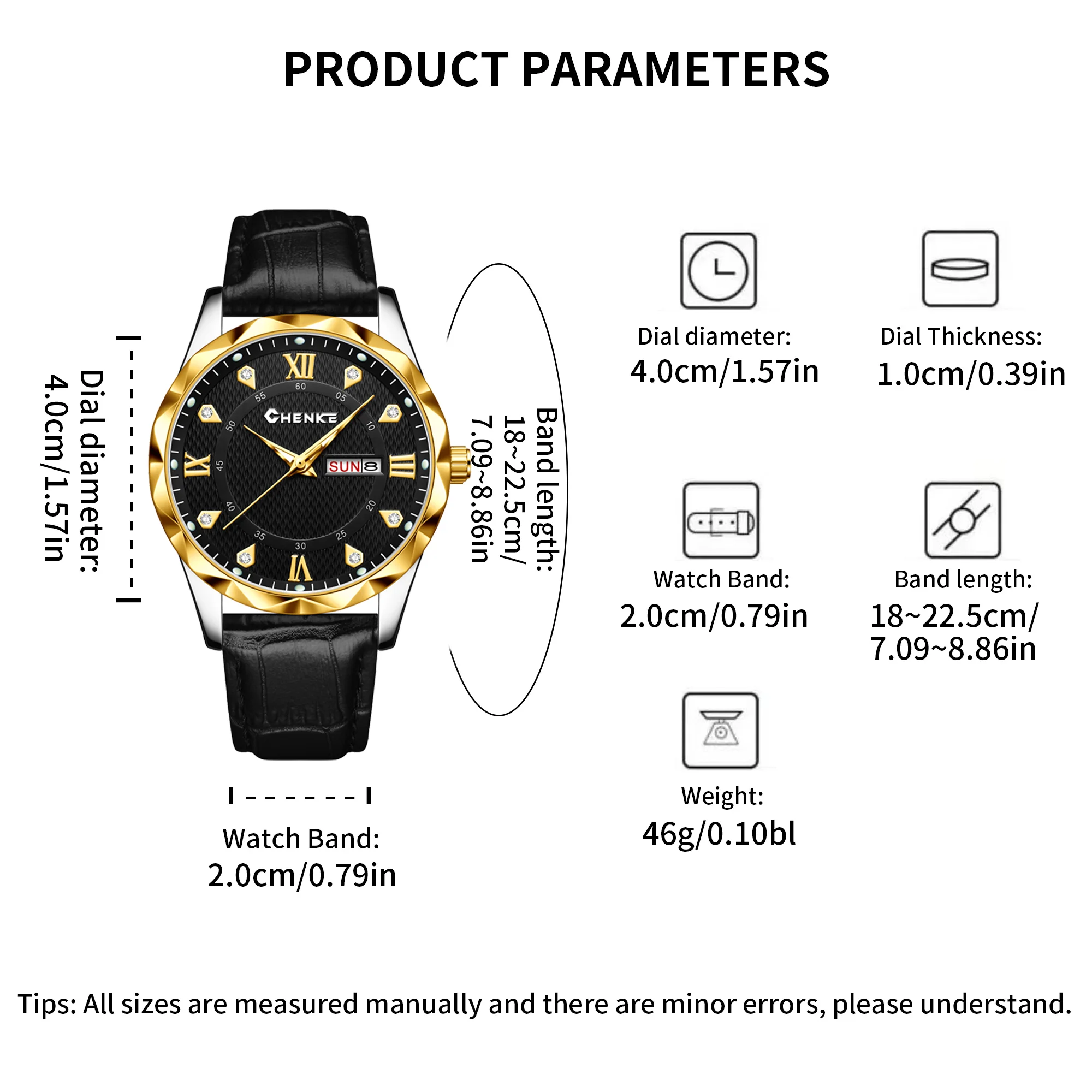 YaLaLuSi Fashionable Leather Strap Men’s Watch with Large Dial – Casual, Business and Elegant Timepiece, Ideal as a Gift