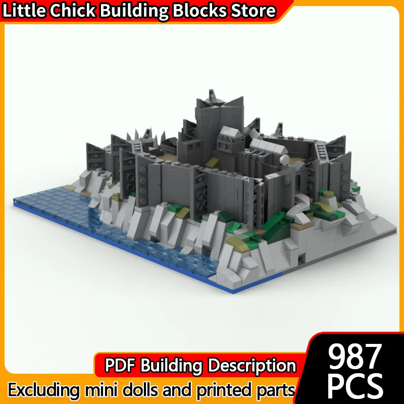 

Популярная киномодель MOC, строительные кирпичи, фильм, сцена, замок, модульная технология, детские праздничные подарки, сборные игрушки, костюм