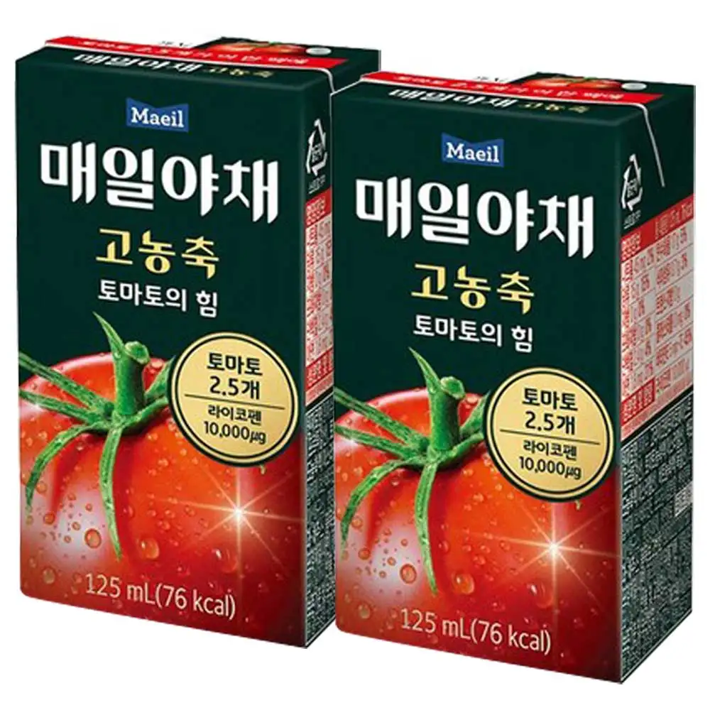 Power of daily dairy highly concentrated tomatoes 125ml x 48 pieces (24 pieces X2 boxes)