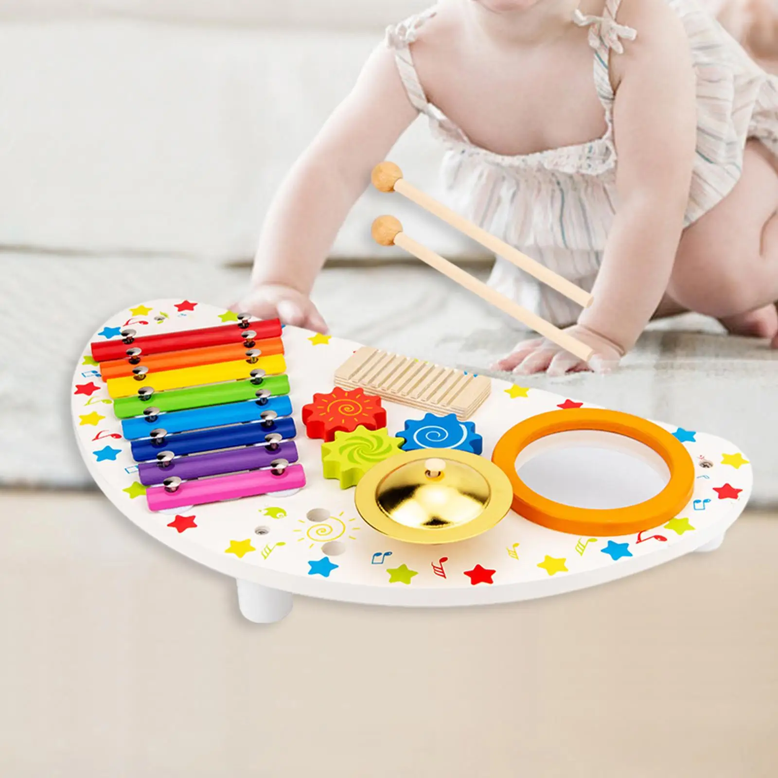 Strumento a percussione con mazze Xilofono in legno per bomboniere per bambini