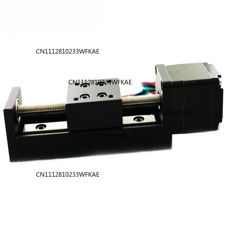 T-type Mini Sliding Table 50/100/150/200mm For Linear Rail Guide With Nema11 28mm Stepper Motor For CNC 3D Printer