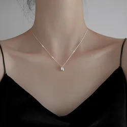 Hot Sale Minimalist Trendy Necklace for Women Water Drop Pendant Clavicle Chain Party Jewelry 2024