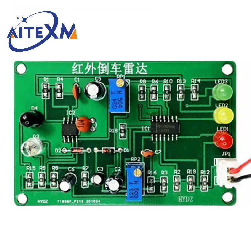 Infrared Reversing Radar DIY Kit Electronic Production Range Sensing Reminder Obstacle Avoidance Sensor Student Training
