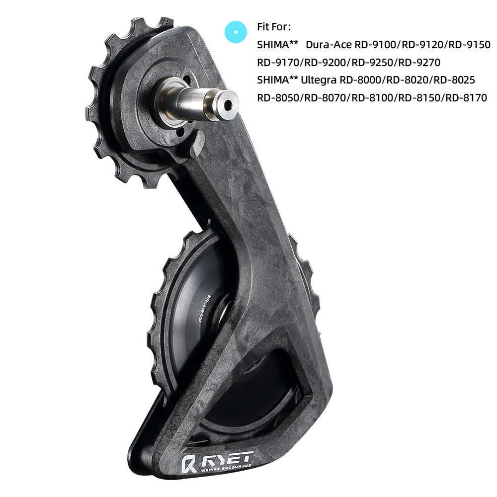 RYET RS Volledige Keramische Oversized Derailleur Katrol Wiel 13 T-19 T Katrol Wiel Fit Voor Shiman R7000 R8000 R8100 R9100 R9250 Deel - afbeelding 1
