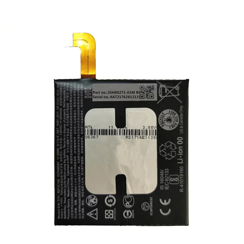 For 3.85V 3000mAh B2PZC100 Mobile Phone Battery for HTC U11 U-3U High-Performance Batteries