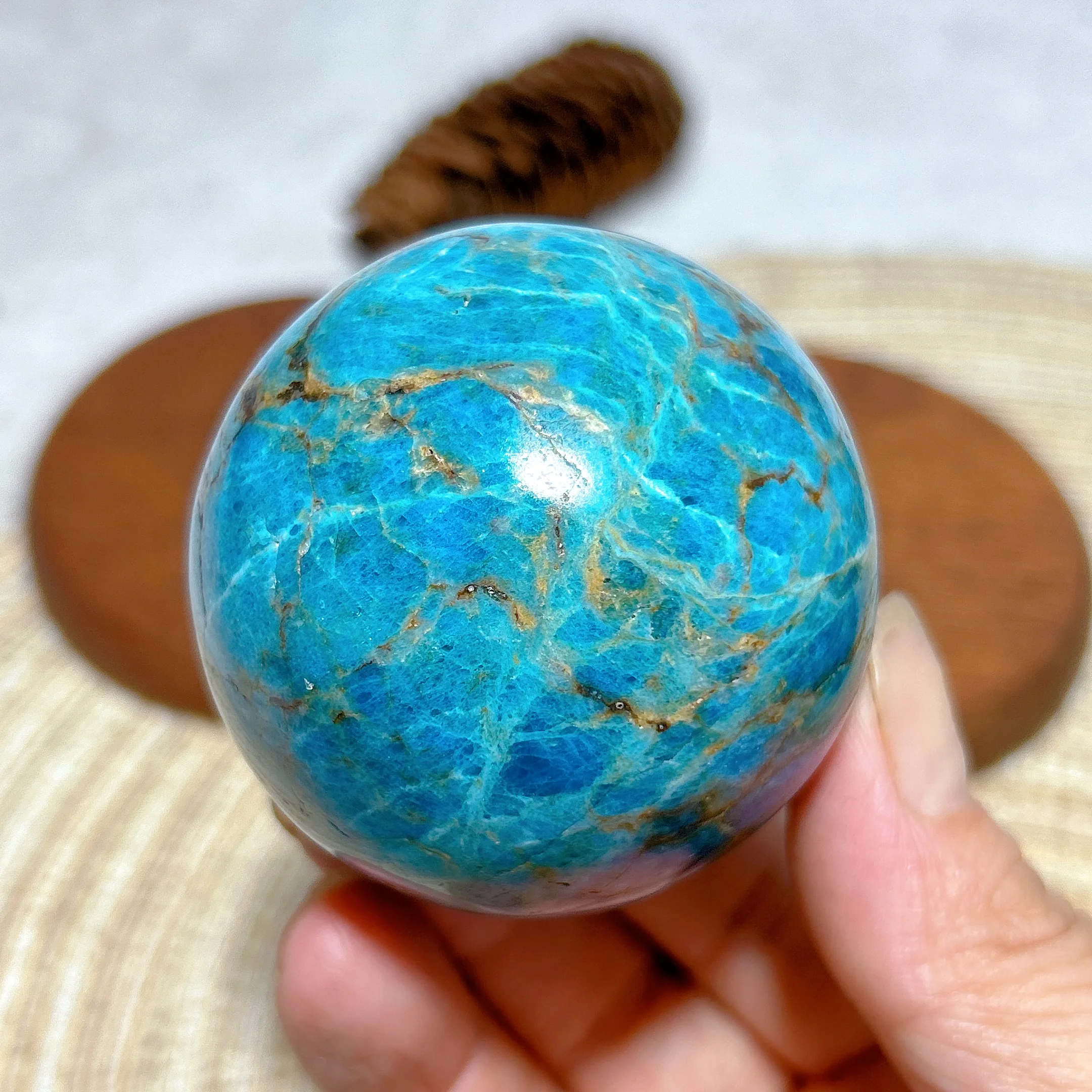 

Healing Natural Crystal Apatite Sphere Polished Ball High Quality Gemstones Reiki Mineral Energy Home Decorations Room DecorGift